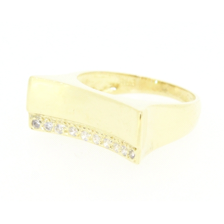 ANILLO EN ORO DE 18KT CON CIRCONITAS