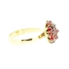 ANILLO EN ORO DE 18KT CON GRANATES