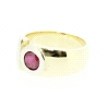 ANILLO EN ORO DE 18KT CON RUBI