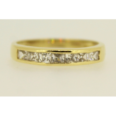 ANILLO EN ORO DE 18KT CON CIRCONITAS