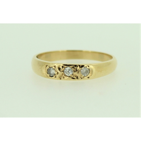 ANILLO EN ORO DE 18KT CON CIRCONITAS