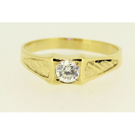 ANILLO EN ORO DE 18KT CON CIRCONITA