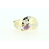 ANILLO EN ORO CON CIRCONITAS Y RUBIES