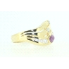 ANILLO EN ORO CON CIRCONITAS Y RUBIES