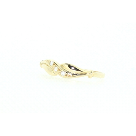 ANILLO EN ORO DE 18KT CON CIRCONITAS