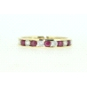 ANILLO EN ORO CON CIRCONITAS Y RUBIES