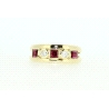 ANILLO EN ORO CON RUBIES Y CIRCONITAS