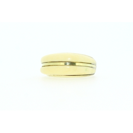 ANILLO EN ORO DE 18KT CON MARFIL