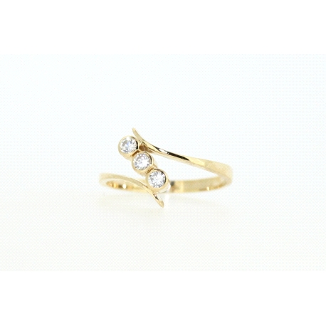 ANILLO EN ORO DE 18KT CON CIRCONITAS