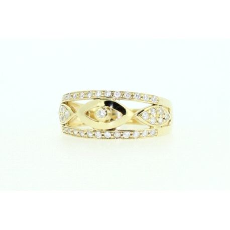 ANILLO EN ORO DE 18KT CON CIRCONITAS