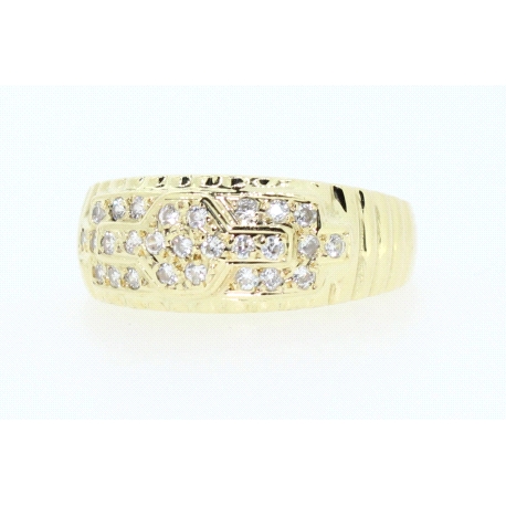 ANILLO EN ORO DE 18KT CON CIRCONITAS