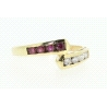 ANILLO EN ORO CON CIRCONITAS Y RUBIES