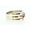 ANILLO EN ORO CON RUBIES Y CIRCONITAS