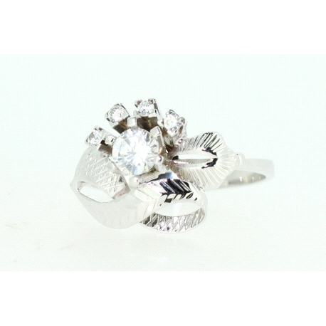 ANILLO EN ORO DE 18 KT CON CIRCONITAS