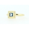 ANILLO EN ORO CON TOPACIO AZUL