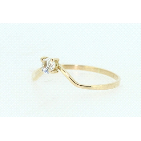ANILLO EN ORO DE 18KT CON CIRCONITAS