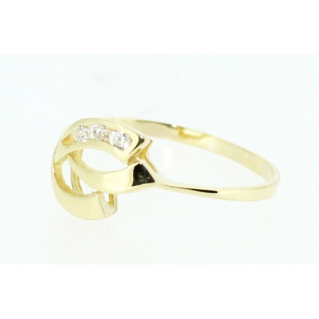 ANILLO EN ORO DE 18KT CON CIRCONITAS