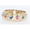 ANILLO EN ORO CON RUBIES Y ZAFIROS