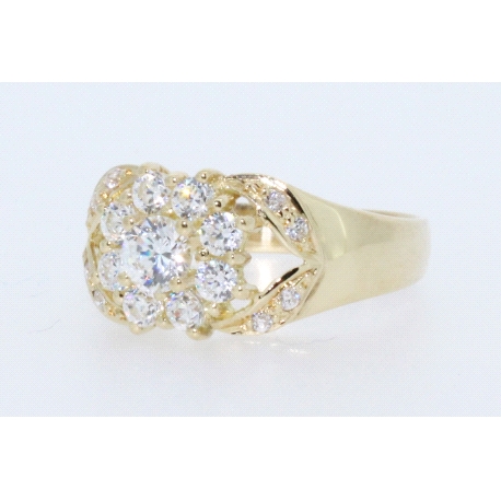 ANILLO EN ORO 18KT CON CIRCONITAS