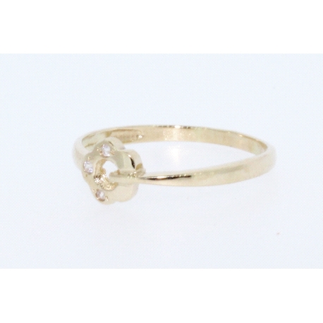 ANILLO EN ORO CON CIRCONITAS