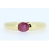 ANILLO EN ORO CON RUBI DE 0,25CT.