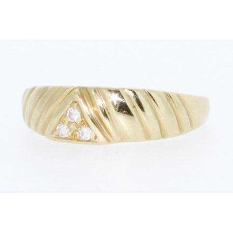 ANILLO EN ORO CON CIRCONITAS