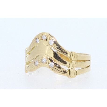 ANILLO EN ORO DE 18KT CON CIRCONITAS