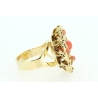 ANILLO EN ORO CON CORALES