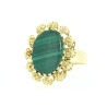 ANILLO EN ORO CON AMAZONITA VERDE