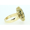 ANILLO EN ORO CON AMAZONITA VERDE