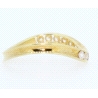 ANILLO CURVO EN ORO DE 18KT Y CIRCONITAS