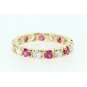 ANILLO EN ORO CON RUBIES Y CIRCONITAS