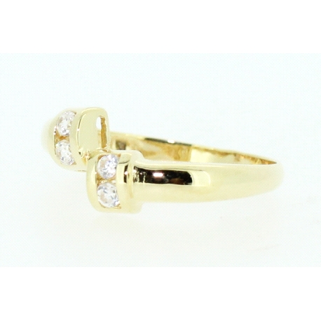 ANILLO EN ORO DE 18KT CON CIRCONITAS