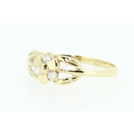 ANILLO EN ORO DE 18KT CON CIRCONITAS