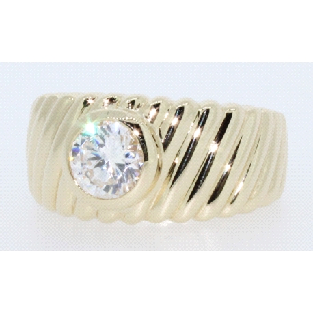 ANILLO EN ORO DE 18KT CON CIRCONITA