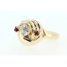 ANILLO EN ORO CON CIRCONITA Y RUBIES