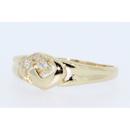 ANILLO EN ORO CON CIRCONITAS