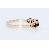 ANILLO EN ORO DE 18KT. CON GRANATES