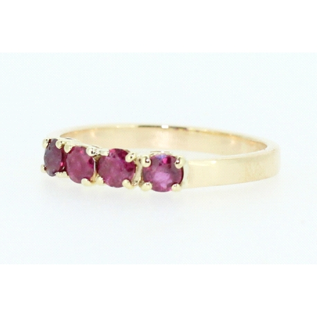 ANILLO EN ORO DE 18KT CON RUBIES