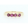 ANILLO EN ORO DE 18KT CON RUBIES