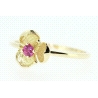 ANILLO EN ORO CON RUBI DE 0,08CT.