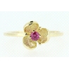 ANILLO EN ORO CON RUBI DE 0,08CT.