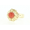 ANILLO EN ORO DE 18KT CON CORAL DE 6,5MM