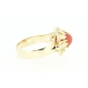 ANILLO EN ORO DE 18KT CON CORAL DE 6,5MM