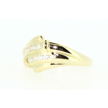 ANILLO EN ORO DE 18KT CON CIRCONITAS