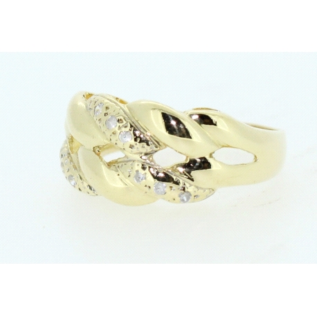 ANILLO EN ORO DE 18KT CON CIRCONITAS