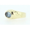 ANILLO EN ORO CON TOPACIO AZUL