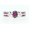 ANILLO EN ORO CON BRILLANTES Y RUBIES