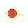 ANILLO EN ORO DE 14KT CON CORAL