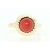 ANILLO EN ORO DE 14KT CON CORAL